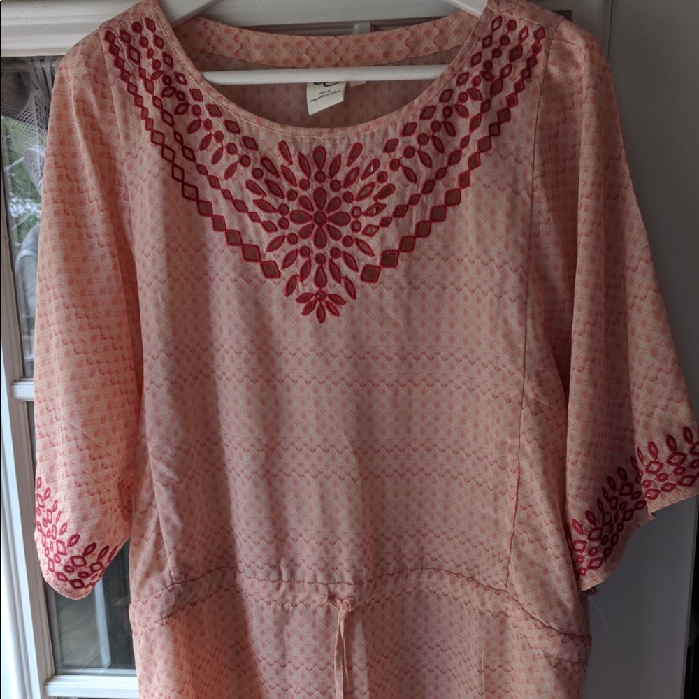 Anthropologie drawstring blouse